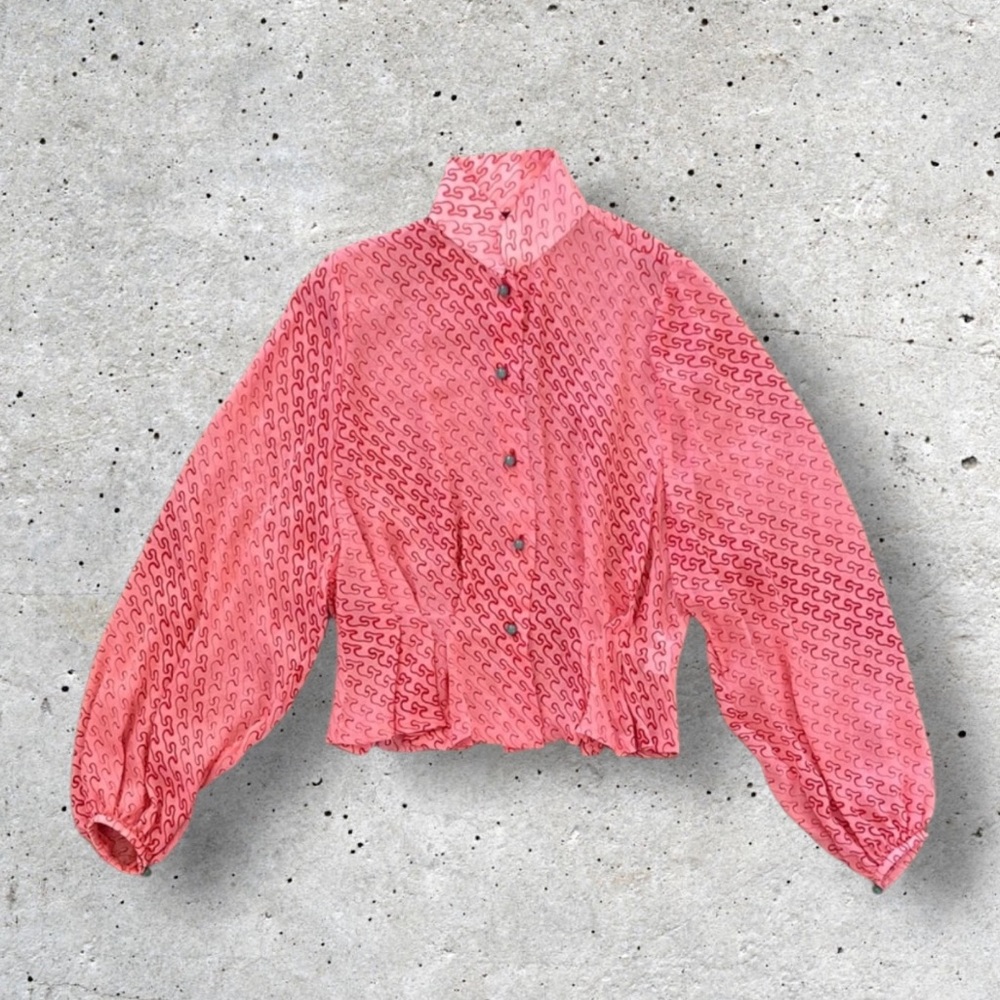 Shanghai Tang Printed Silk Top
